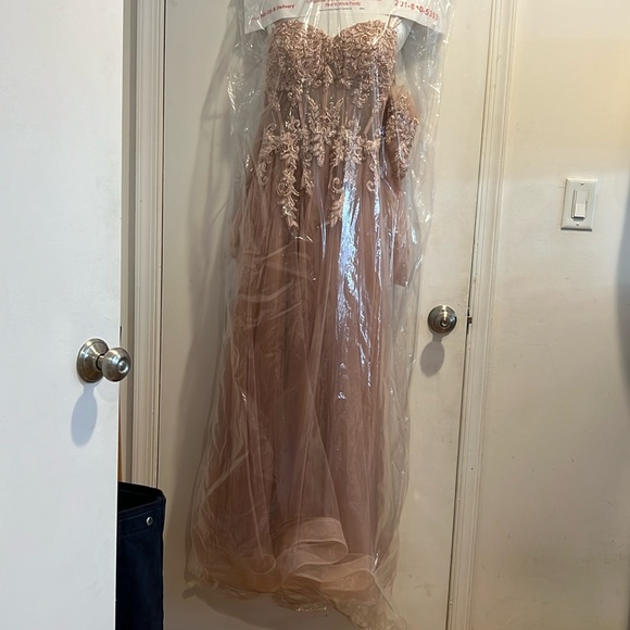 Boubou Detached Sleeves Sheer Corset Dress - Picture 6 of 11